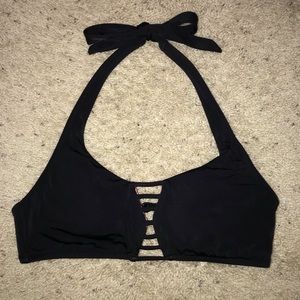 Victoria Secret sleek black bikini swim top